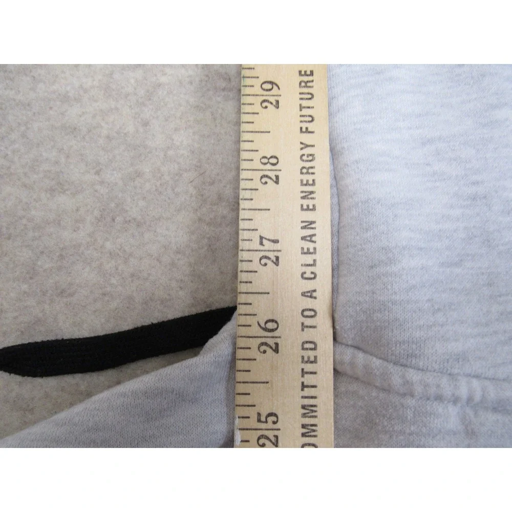 Nike Dri-FIT Full Zip Hoodie Mens Gray Heather Athletic Training Sweatshirt L